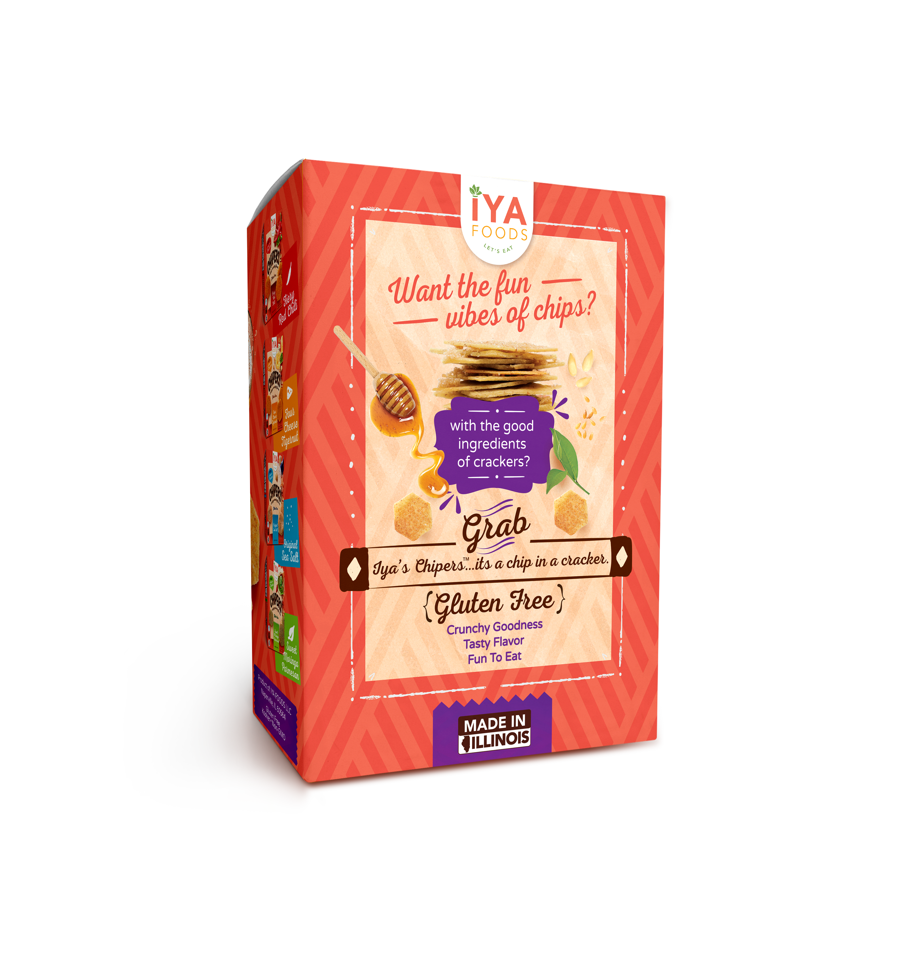 Honey Kombucha Chipers - It's a Chip in a Cracker - iyafoods