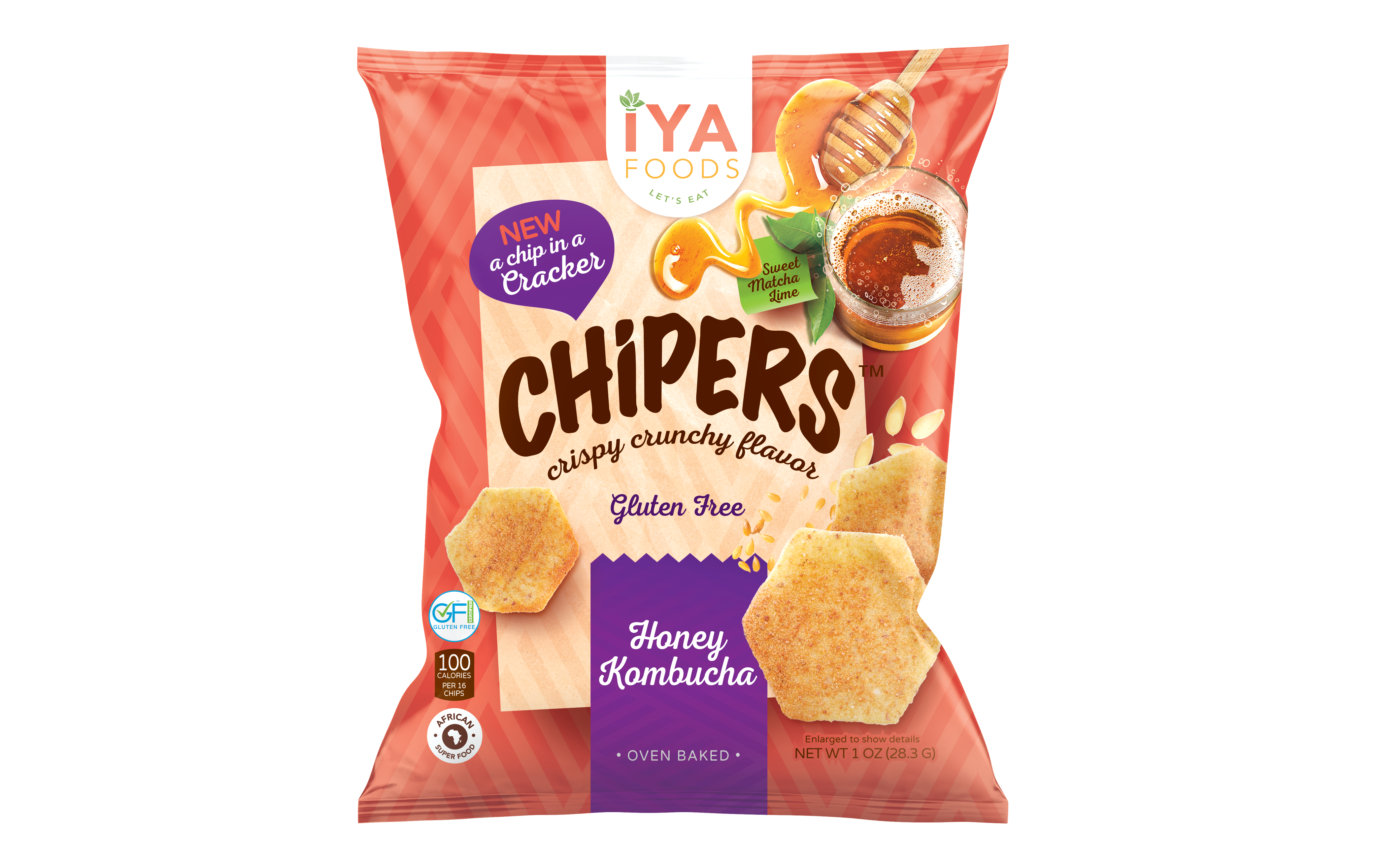 Honey Kombucha Chipers - It's a Chip in a Cracker - iyafoods