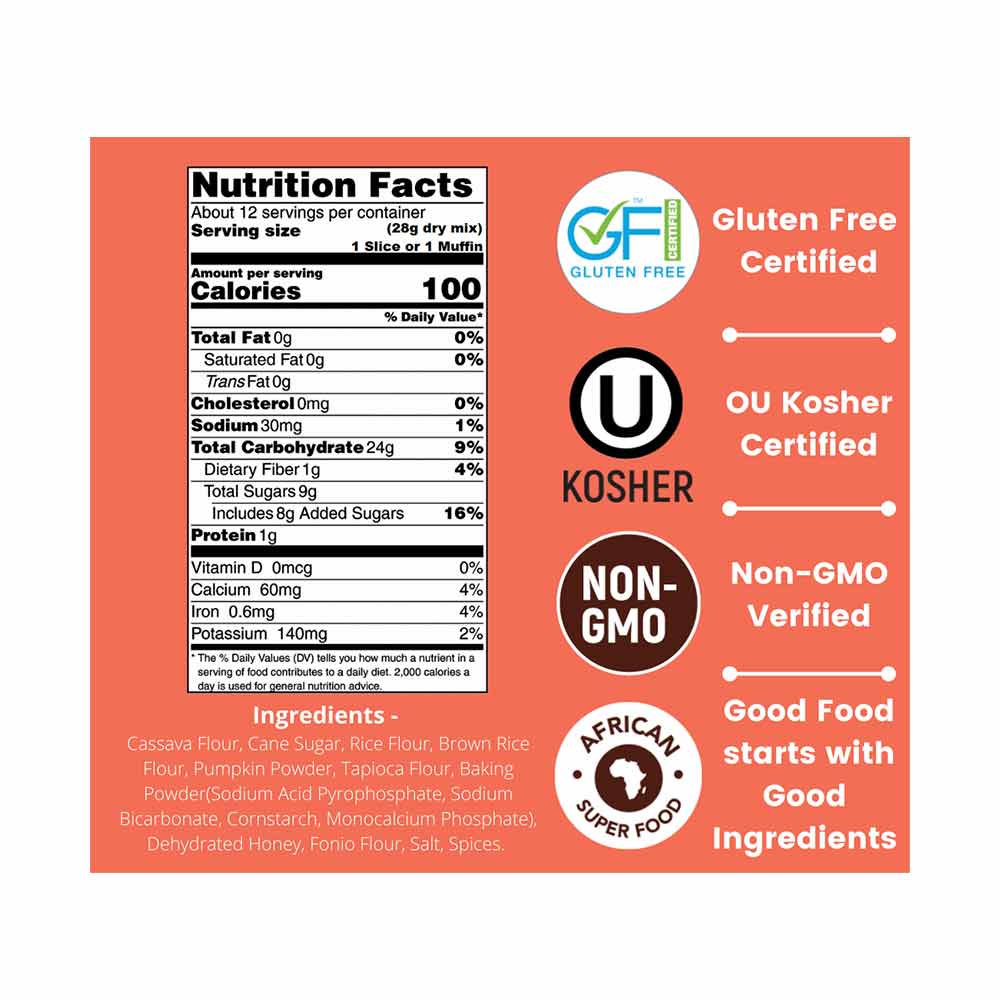 Pumpkin Spice Bread & Muffin Mix - iyafoods