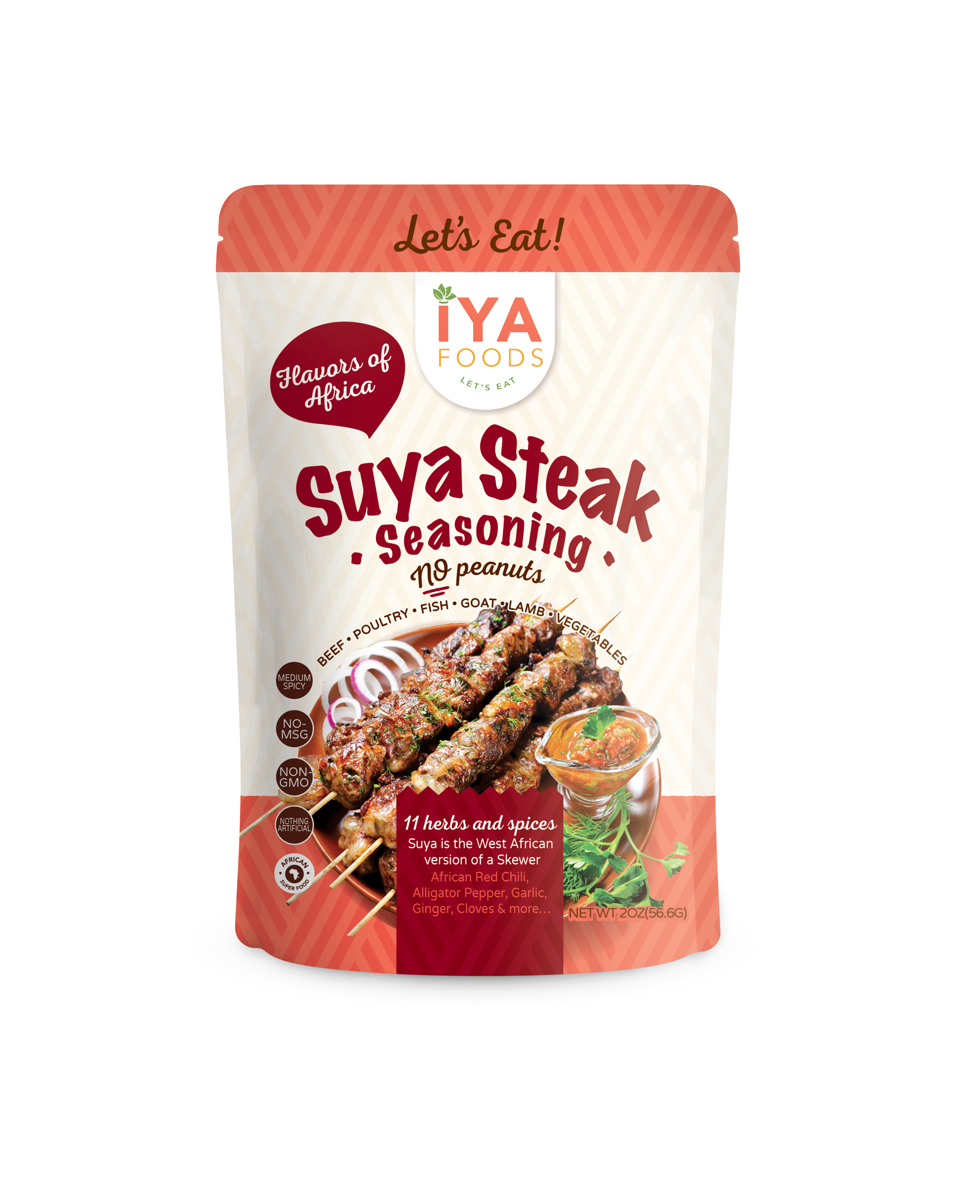 Steak Suya (No Peanuts) Seasoning - iyafoods