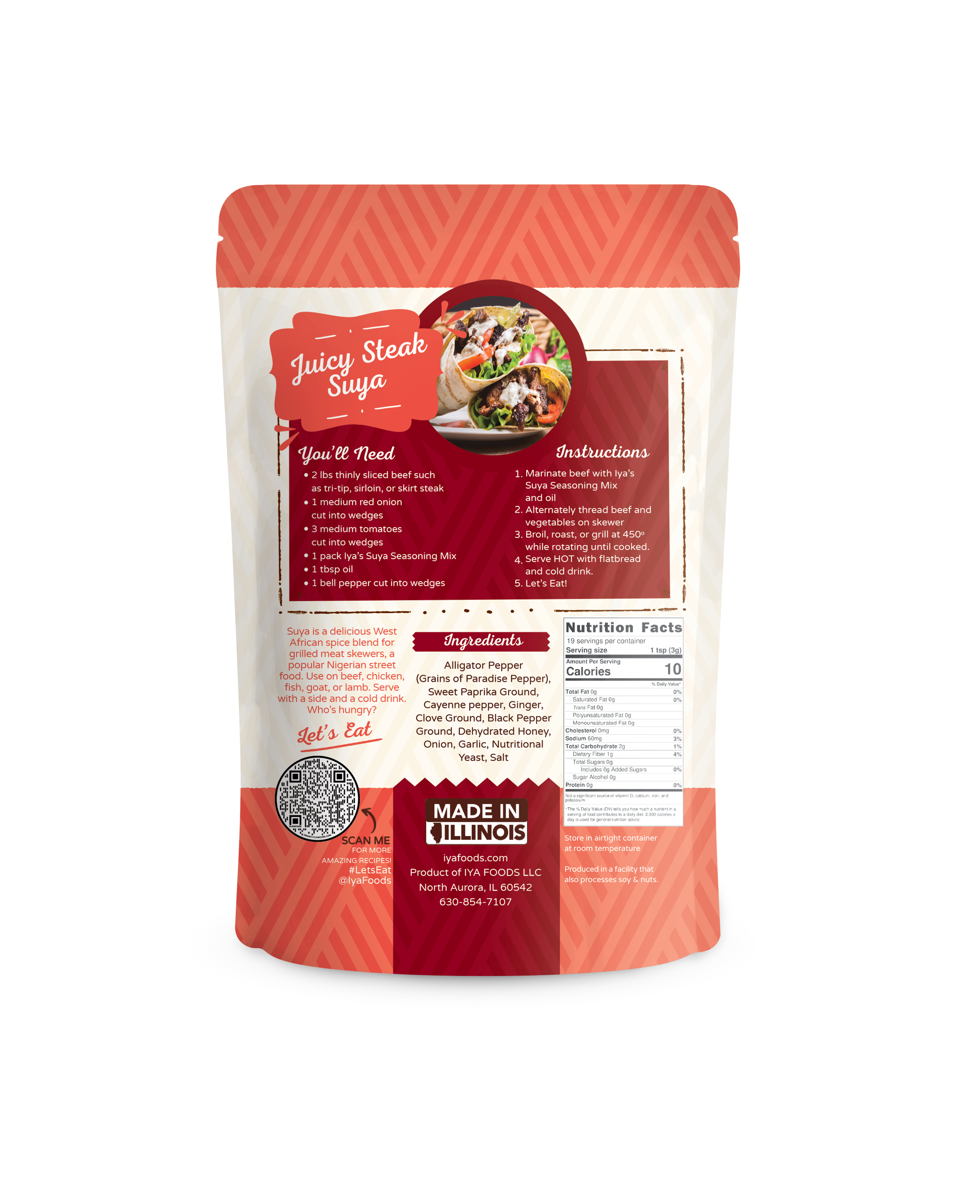 Steak Suya (No Peanuts) Seasoning - iyafoods