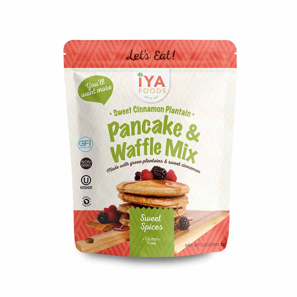 Sweet Cinnamon Plantain Pancake & Waffle Mix - iyafoods