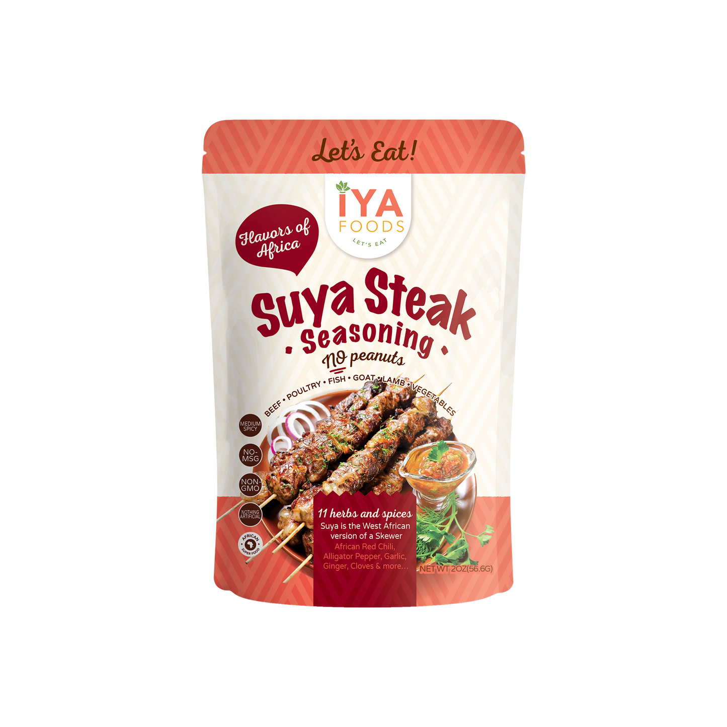 Steak Suya (No Peanuts) Seasoning - iyafoods