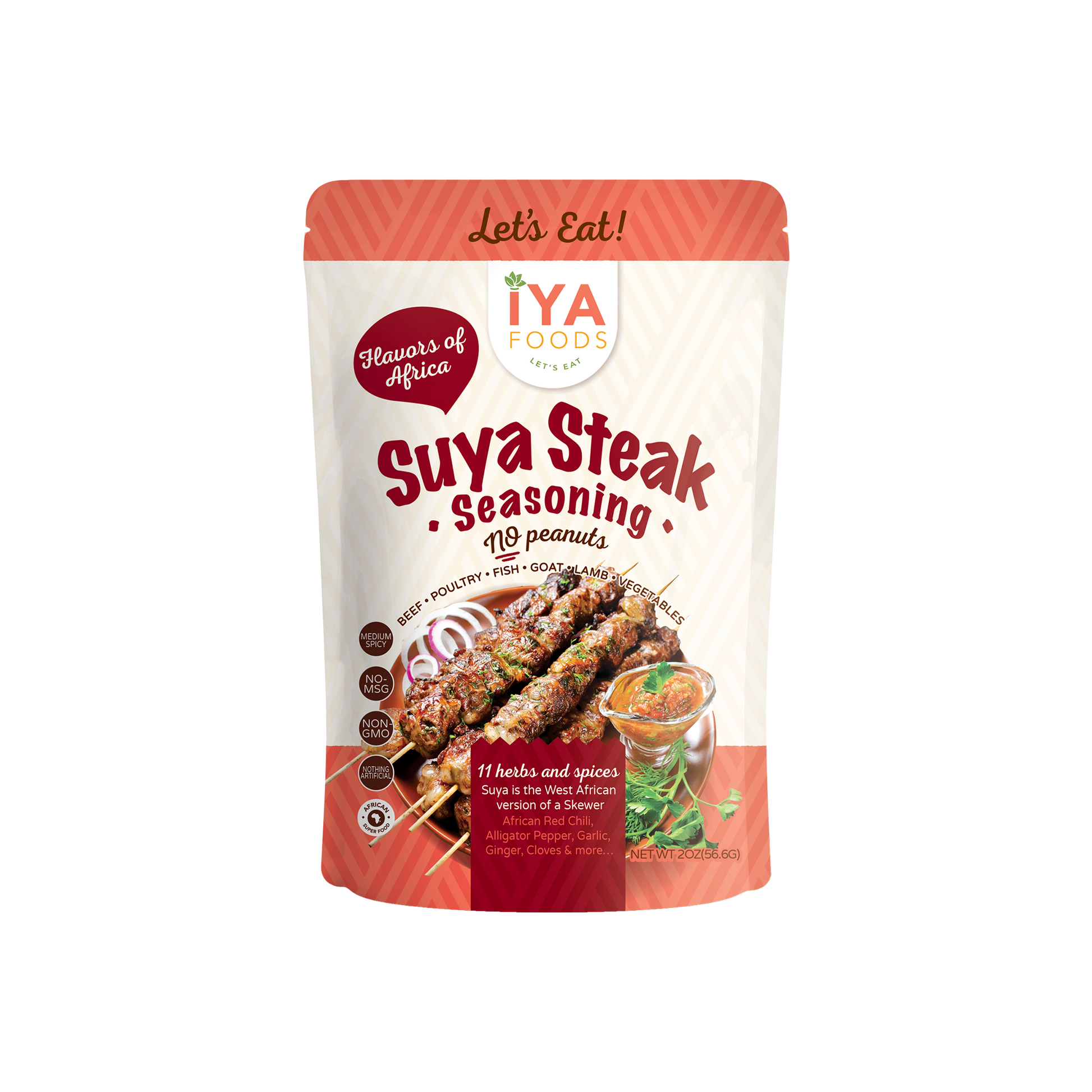 Steak Suya (No Peanuts) Seasoning - iyafoods